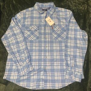 CHAPS LONG SLEEVE BUTTON DOWN TOP